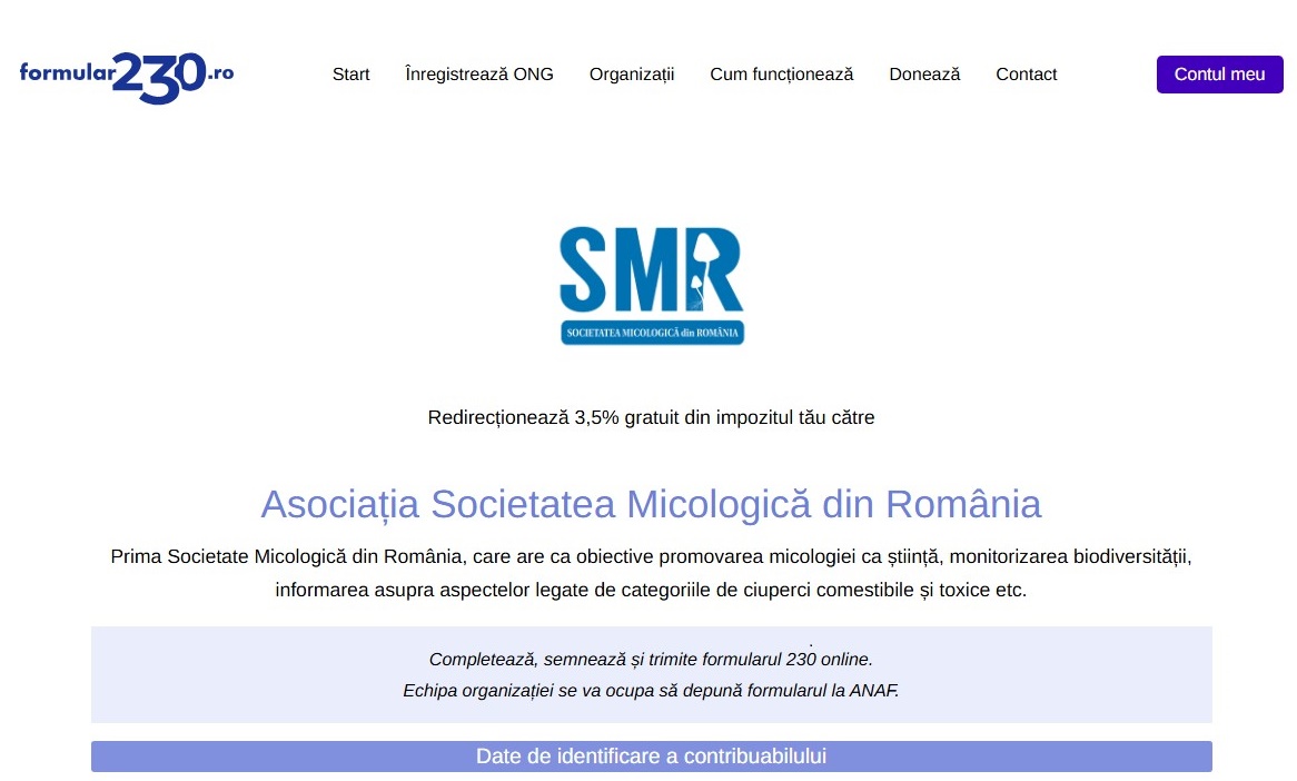 Redirecționează 3,5% din impozitul pe venit